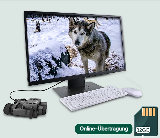 Übertragung gespeicherter Aufnahmen auf einen Computer